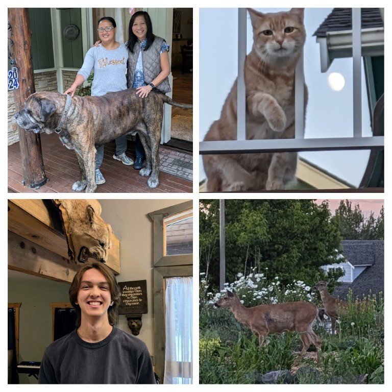 A few of the interesting animals we've seen....no, not James, the cougar.